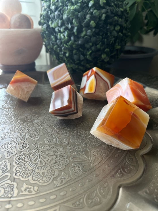 Carnelian cube - Picture 6 of 7